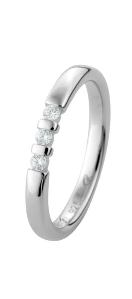 530130-Y520-001 | Memoirering 530130 600 Platin, Brillant 0,090 ct H-SI∅ Stein 2,0 mm 100% Made in Germany   761.- EUR   